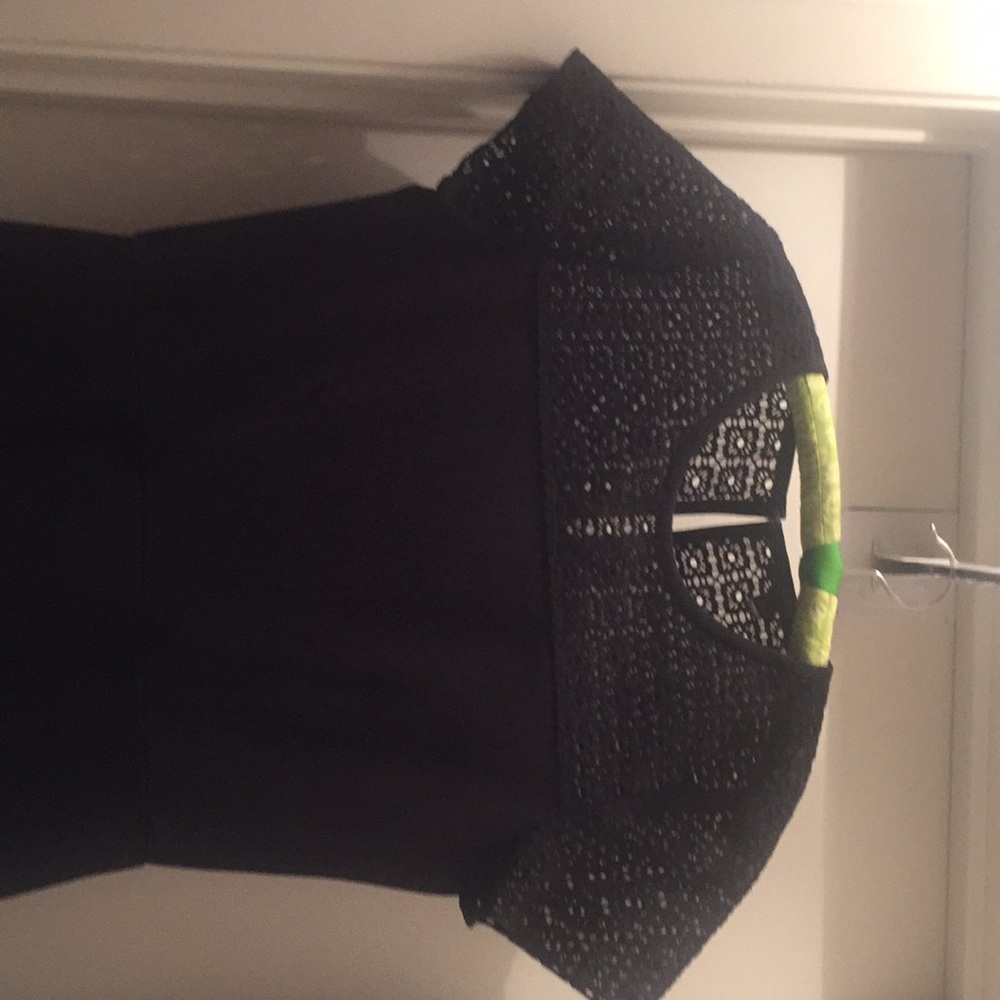 J Crew Crochet Black Dress size 6